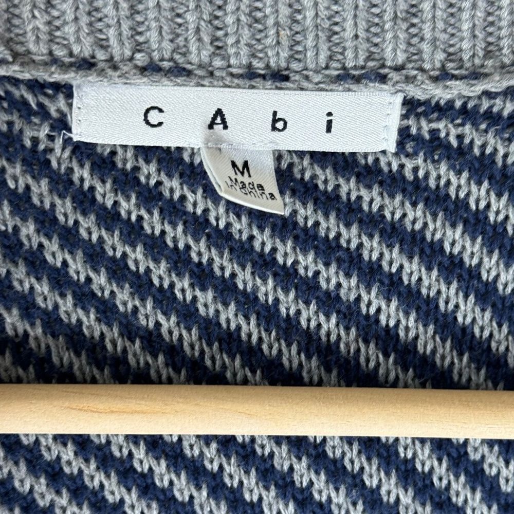 Cabi Waterfall Color Block Open Front Cardigan Sz… - image 6